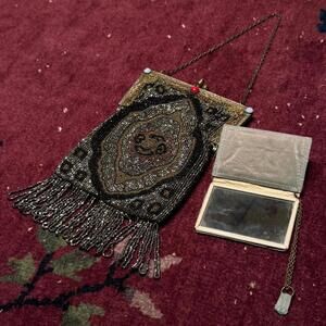 Authentic 1920s Beaded Flapper Purse ✨🖤